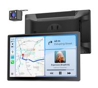 Krunia Écran Portable 9'' pour Apple CarPlay & Android Auto, Affichage HD 1024*600, Support Magnétique, Mises à jour OTA, Modes Portrait et Paysage, Caméra de Recul, Bluetooth, Contrôle Vocal, Navigat