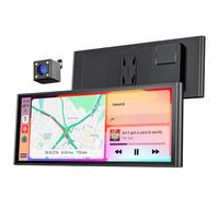 Krunia Écran Portable sans Fil 9,26" CarPlay Voiture pour Apple Car Play & Android Auto, Mises à Jour OTA, Caméra de Recul, Mirror Link, Bluetooth 5.0, Commande Vocale, Navigation GPS, FM