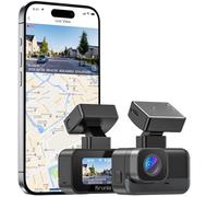 Krunia Mini Dashcam Voiture 2K WiFi, Caméra Avant avec App, CPL Support, GPS Externe, Vision Nocturne WDR, Surveillance 24h/24, Support Magnétique, Super Condensateur, Grand Angle 170°