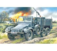 Krupp L2h143 Kfz.70, German Lumière Army Camion 1:72 Plastique Model Kit Icm