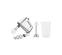 Krups 3Mix 9000 GN9121 Mélangeur à Immersion 750W Blanc, Turbo, Parties Compatibles Lave-Vaisselle, avec Verre Mesureur et Batteurs