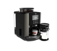 Krups Machine à café automatique EA819E10 – Mousseur à lait – 15 bar – Gris étain