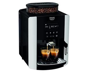 KRUPS Arabica Silver Expresso Broyeur à Grains, Broyeur, Cafetière Expresso, Machine à Café Grains, Machine Espresso Automatique, Ecran LCD EA817810