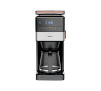 Krups Cafetière noir argent Nombre de tasse=18 avec broyeur écran