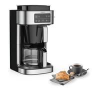 Krups Cafetière filtre Aroma Partner, Bac à café hermétique intégré, Dosages automatiques et précis grâce au système de levier intelligent, 10 à 15 tasses, Capacité 1,25 L KM760D10