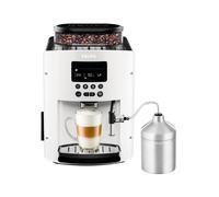 Krups EA8161 Machine Expresso Automatique 1450W Blanc, 15 Bar, Broyeur 275g, Réservoir 1.8L, Café Grains/Moulu, 2 Tasses, Thermoblock, Multi-Boissons