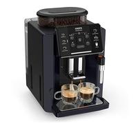 Krups EA910B Sensation Machine à expresso entièrement automatique Noir/noir, facile à utiliser, facile à entretenir, alertes d'éclairage, nettoyage pratique, réglages personnalisés