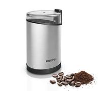 Krups Moulin à café électrique Fast Touch GX204D – acier inoxydable, 200 W, noir, 75 g