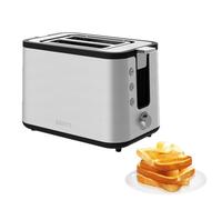 KRUPS Control Line Grille-pain inox 2 fentes extra larges, Toaster 850 W, Remontée extra haute, 6 niveaux de dorage, Fonction réchauffage et décongélation KH442D10