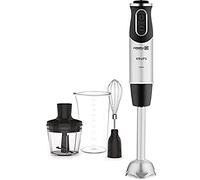 Krups HZ6568 Steffen Henssler Special Edition | Avec fouet, hachoir 500 ml, verre doseur 800 ml | 1000 W | 4 couteaux extra tranchants | Technologie Powelix | Acier inoxydable/gris foncé