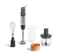 Krups HZ6568 Steffen Henssler Special Edition | Avec fouet, hachoir 500 ml, verre doseur 800 ml | 1000 W | 4 couteaux extra tranchants | Technologie Powelix | Acier inoxydable/gris foncé