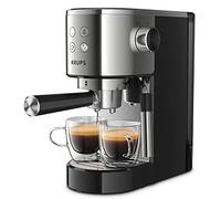Krups INOX 1L Machine Expresso Virtuoso Automatique, 1 L, 1450 W, Compacte, 2 Tasses, Buse Vapeur pour Cappuccinos et Eau Chaude XP442C11, 1 Liter