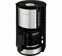 Krups km321 Proaroma Plus machine à Café en Verre, 10 tasses, 1100 W, design moderne, noir avec applications en acier inoxydable.