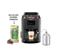 KRUPS Machine à café broyeur grain, mousseur de lait, Nettoyage automatique YY4539FD