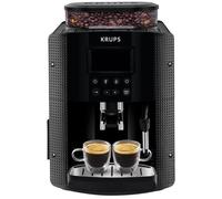 KRUPS Machine à café grain, 1.7 L, Cafetière espresso, Buse vapeur pour Cappuccino, 2 tasses en simultané, Essential YY8135FD