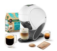 KRUPS Machine à café NESCAFÉ Dolce Gusto, Dosettes compostables, Néo Blanc KP850110