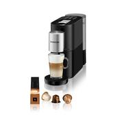 Krups Machine à Café Nespresso Atelier XN8908 - Système de Mousse de Lait - Réservoir d'eau de 1 l - Avec Tasses en Verre Nespresso + Capsules - Pression 19 Bar - Noir/Argenté