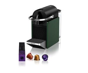 Krups Nepsresso Pixie Redesign, Machine à café Semi-Automatique, Cafetière à dosette 0,7 L, Système de chauffe rapide, Pompe à haute pression, Vert, YY5361FD