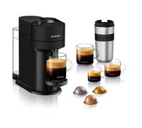 Krups Nespresso Vertuo Next XN910N Cafetière à capsules Machine à expresso 5 tailles différentes tasses Technologie Centrifusion, chauffage 30s, WiFi, Bluetooth, Noir mat