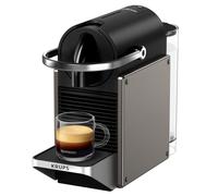 Krups XN306T10 Nespresso Pixie, Machine à café à capsules, 2 choix de café, design industriel, économie d'énergie, capsules recyclables, vert foncé