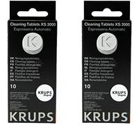 Krups XS300010 Lot de 20 pastilles de nettoyage pour machine à café Espresseria Automatique 1,5 g