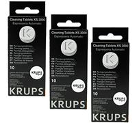 Krups XS300010 Lot de 30 tablettes de nettoyage pour machine à café Espresseria Automatique 1,5 g