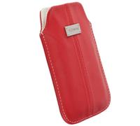 Krusell Luna Pouch L Rouge Case En Cuir Pour Apple IPhone 5S 5C 5 Étui Housse