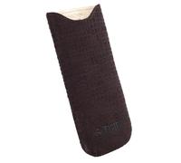 Krusell Visby Pouch XXL Brun Universel En Cuir - Housse De Protection Case Etui