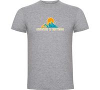 Kruskis Adventure Is Everything Short Sleeve T-shirt Gris M Homme