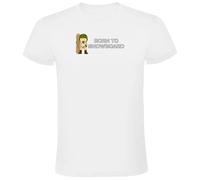 Kruskis Born To Snowboard Short Sleeve T-shirt Blanc M Homme