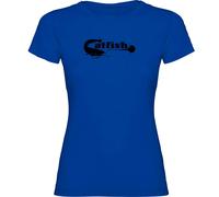 Kruskis Catfish Short Sleeve T-shirt Bleu M Femme