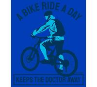 Kruskis Keep The Doctor Away Short Sleeve T-shirt Bleu XL Femme