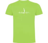 Kruskis Sailing Heartbeat Short Sleeve T-shirt Vert 2XL Homme