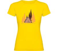 Kruskis Second Home Short Sleeve T-shirt Jaune M Femme