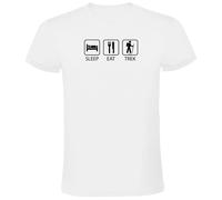 Kruskis Sleep Eat And Trek Short Sleeve T-shirt Blanc 2XL Homme