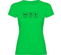 Kruskis T-shirt à Manches Courtes Sleep Eat And Climb