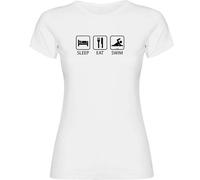 Kruskis T-shirt à Manches Courtes Sleep Eat And Swim