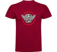 Kruskis Wings Of Road Short Sleeve T-shirt Rouge 3XL Homme