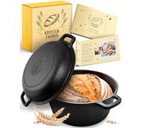 KRUSTENZAUBER Cocotte avec couvercle ou comme casserole en fonte pour cuire