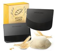 KRUSTENZAUBER Lot de 2 spatules - Carte de pâte pratique pour former le pain - Spatule flexible ou spatule à pâte comme accessoire de cuisson du pain - Pour racler, façonner, lisser et portionner la