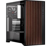 Krux Boîtier PC ATX Palum – Panneaux en bois à l'avant, 2x120 mm inclus, filtre anti-poussière