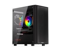 KRUX Scor, microATX, Mini-ITX, Taille compacte, Un Ventilateur de 120 mm Inclus, vitre latérale en Verre, Frontal E/S 3 x USB,