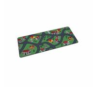 KRUX Space City XXL de Tapis de souris de bureau, de Tapis de souris de jeu, 400 x 970 mm, coutures solides, design inspiré de tapis iconiques, thème City, fabriqué à partir d'un matériau répulsif