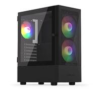 KRUX Vako ARGB Lot de 3 Ventilateurs ARGB 140 mm Noir Tour complète Gaming, Panneau latéral en Verre trempé