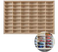 Kruzzel Vitrine de collection en bois 21998 – 54 compartiments – 78,5×50×4,5 cm – pour voitures