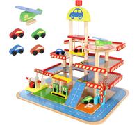 Kruzzel 22446 Parking en bois avec ascenseur