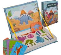 Kruzzel 24730 Livre magnétique dinosaure 36 pièces