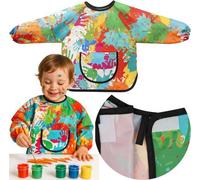 Kruzzel 26121 Tablier de peinture imperméable pour enfants, 1 - 3 ans