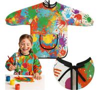Kruzzel 26122 Tablier de peinture imperméable pour enfants, 4 - 6 ans