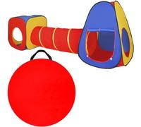 KRUZZEL 23871 Tente de jeu pour enfants avec tunnel - Maison de jeu pour bébé et tout-petits - 3 pièces - Pour l'intérieur et l'extérieur